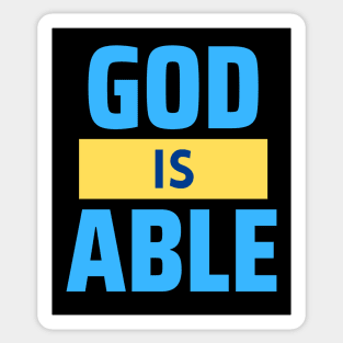 God Is Able | Christian Sticker